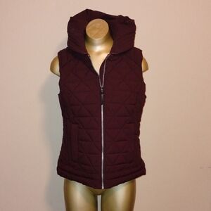 Marc New York Quilted Vest - Dark Red